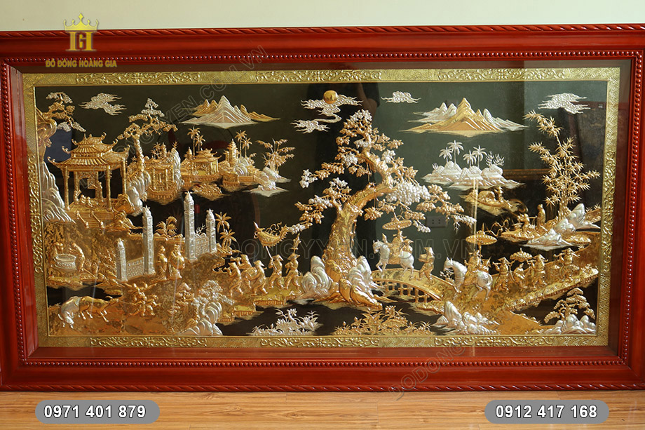 tranh vinh quy b&aacute;i tổ đẹp